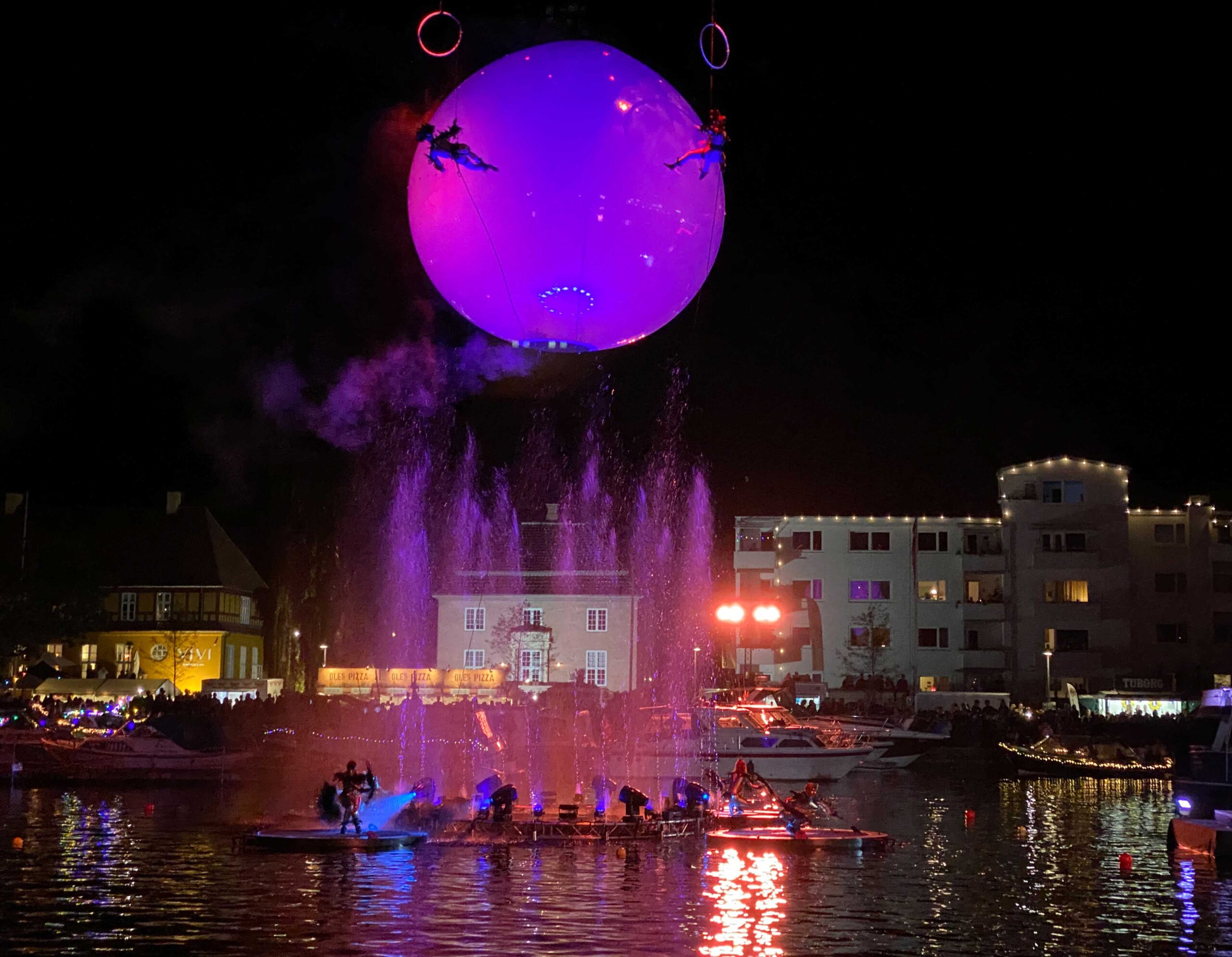 Når hjeljen letter vand og sfere